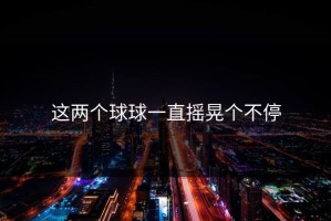 这两个球球一直摇晃个不停