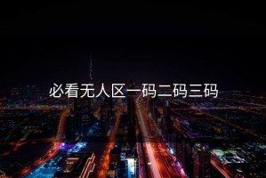 必看无人区一码二码三码