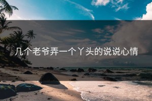 几个老爷弄一个丫头的说说心情
