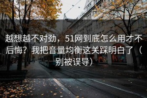 越想越不对劲，51网到底怎么用才不后悔？我把音量均衡这关踩明白了（别被误导）