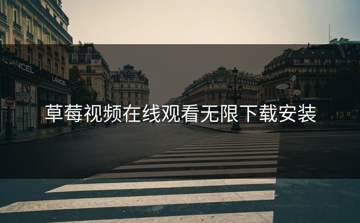 草莓视频在线观看无限下载安装