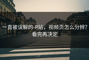 一直被误解的-P站，视频页怎么分辨？看完再决定